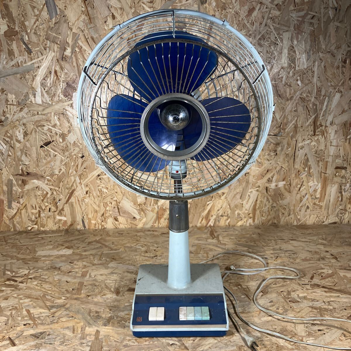 1円〜/National/ナショナル/ELECTRIC FAN/エレクトリックファン/扇風機/30cm/F-30QK/レトロ/アンティーク/通電送風確認/中古_画像1