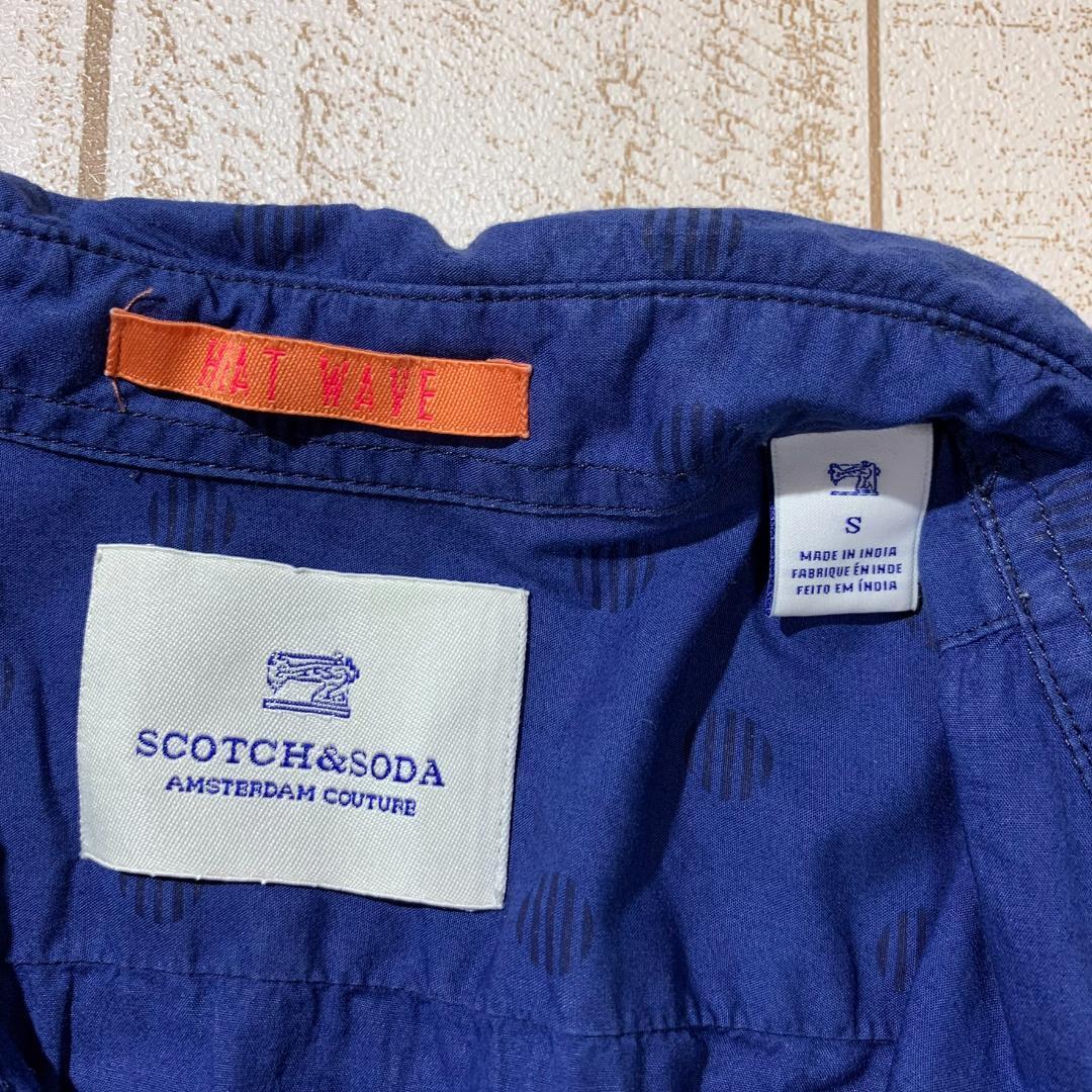 【SCOTCH&SODA】スコッチアンドソーダ ドット柄 総柄長袖シャツ Sサイズの画像3