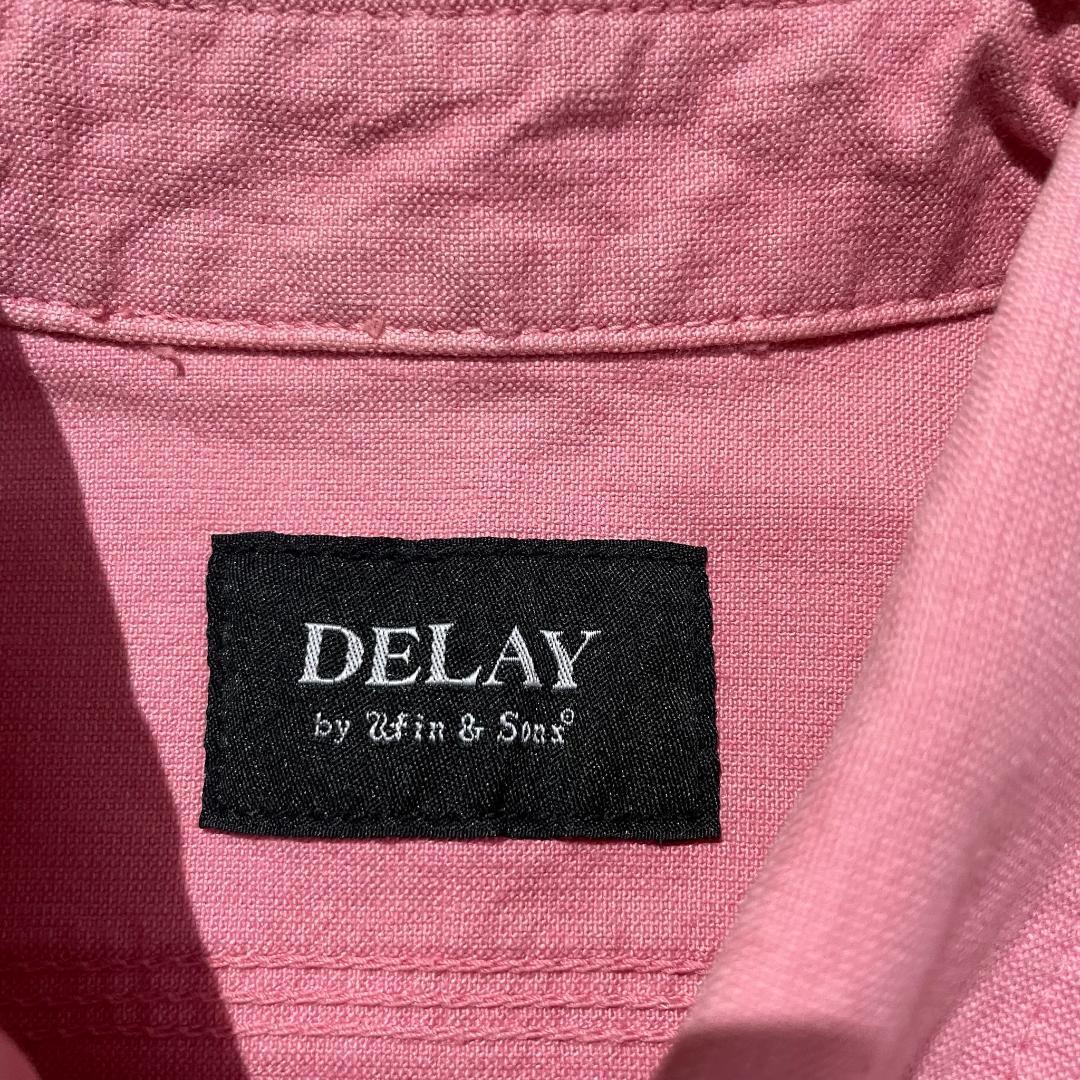 【Delay by Win&Sons】ディレイ バイ ウィンアンドサンズ ストレッチ ボタンダウンシャツ サイズ2 日本製_画像3