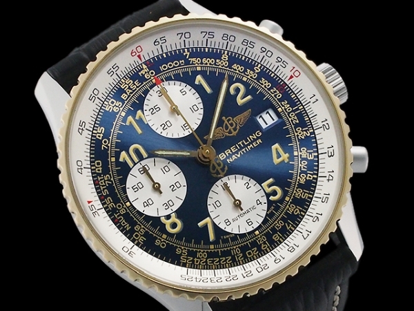  Breitling Old Navitimer хронограф D13022 YG/SS отделка / разборка чистка settled 