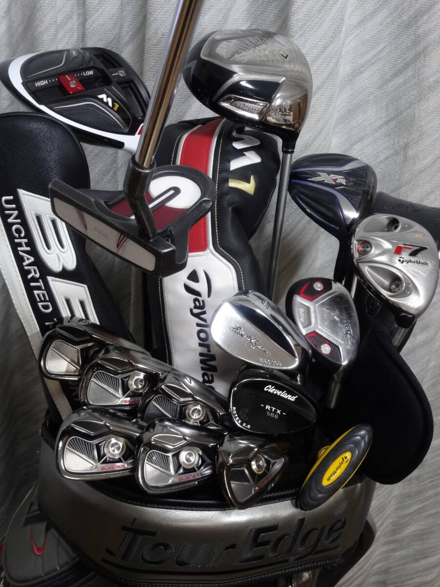 ◆カッコ良すぎ！◆程度良好◎・上限14本！◆TaylorMade／Callaway／PING◆驚愕の本格３点式《TOUR Edge EXOTICS》バッグ付！◆SR-S◆の画像4