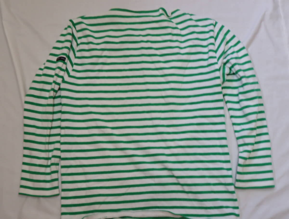 フランス製　SAINT JAMES セントジェームス　バスクシャツ　M　38　T4　白緑_画像4
