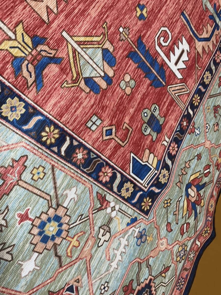 【160×230】 トルコ民族風　ペルシャ　エスニック　 ヨーロピアン 幾何学柄　ペルシャ絨毯　カーペット　北欧風　玄関マット　ラグ_画像7