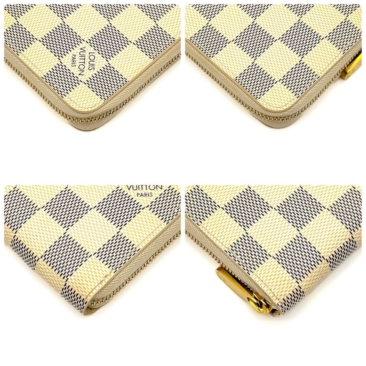 【超極美品】LOUIS VUITTON ルイヴィトン ダミエ アズール ジッピー コインパース 小銭 定期入れ 財布