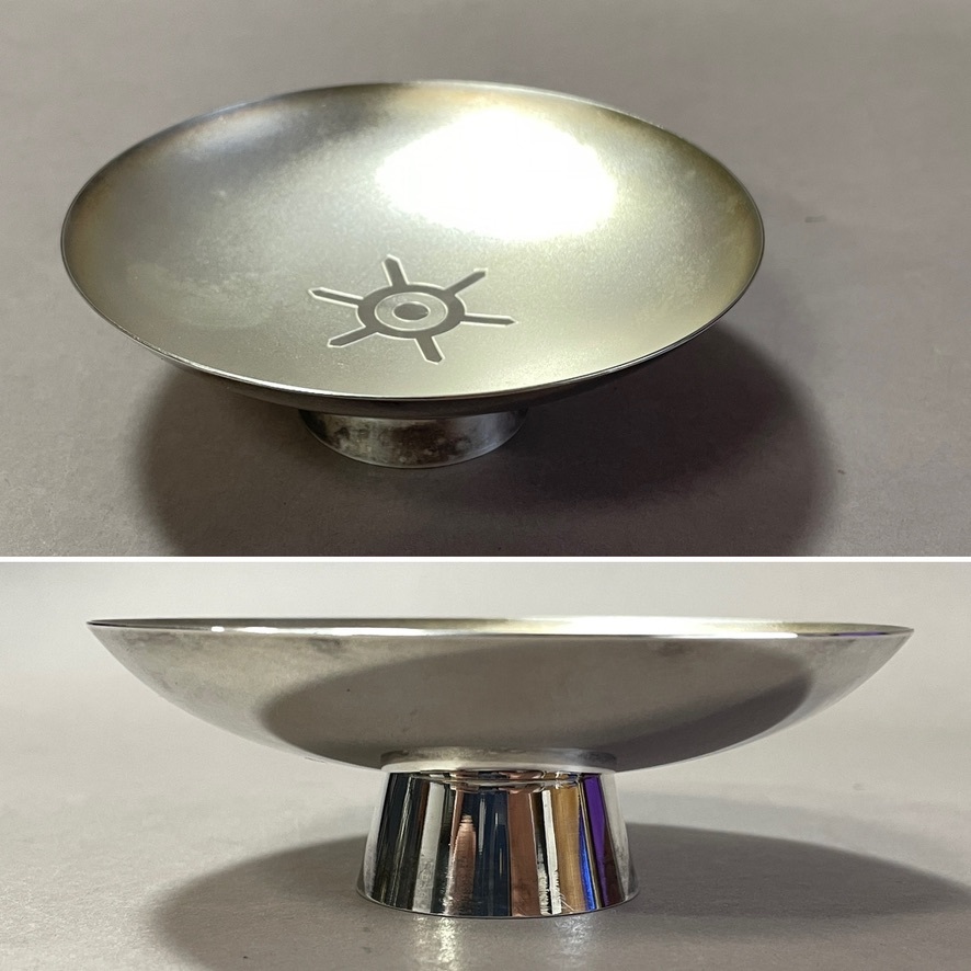 MS913 original silver . equipped silver cup gross weight : approximately 95.3g case attaching Showa era 50 year 9 month 19 day Tokyo Metropolitan area governor Mino part ..( inspection ) capital . gratitude silver SILVER sake cup and bottle 