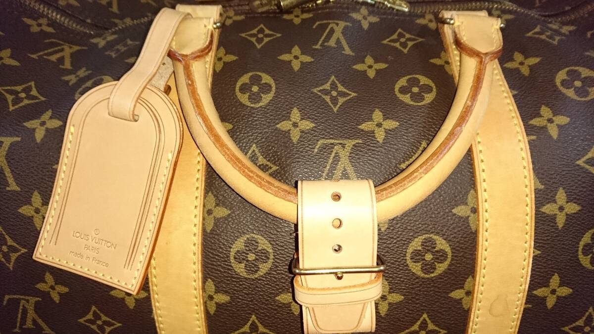 ☆☆　【美品】 LOUIS VUITTON ルイ ヴィトン モノグラム キーポル60 ボストンバッグ　 ☆☆_ハンドル周辺