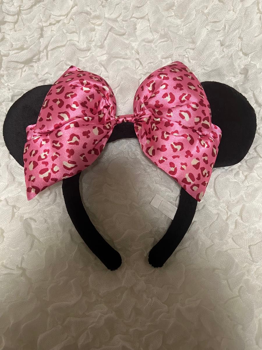 ディズニー カチューシャ ミニー ヒョウ柄 ピンク レオパード ディズニー カチューシャ ミニー ヒョウ柄 ピンク レオパード