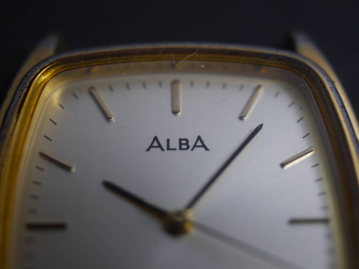 セイコー SEIKO アルバ ALBA クォーツ 3針 デイト V722-5A00 男性用 メンズ 腕時計 x387 稼働品_画像3