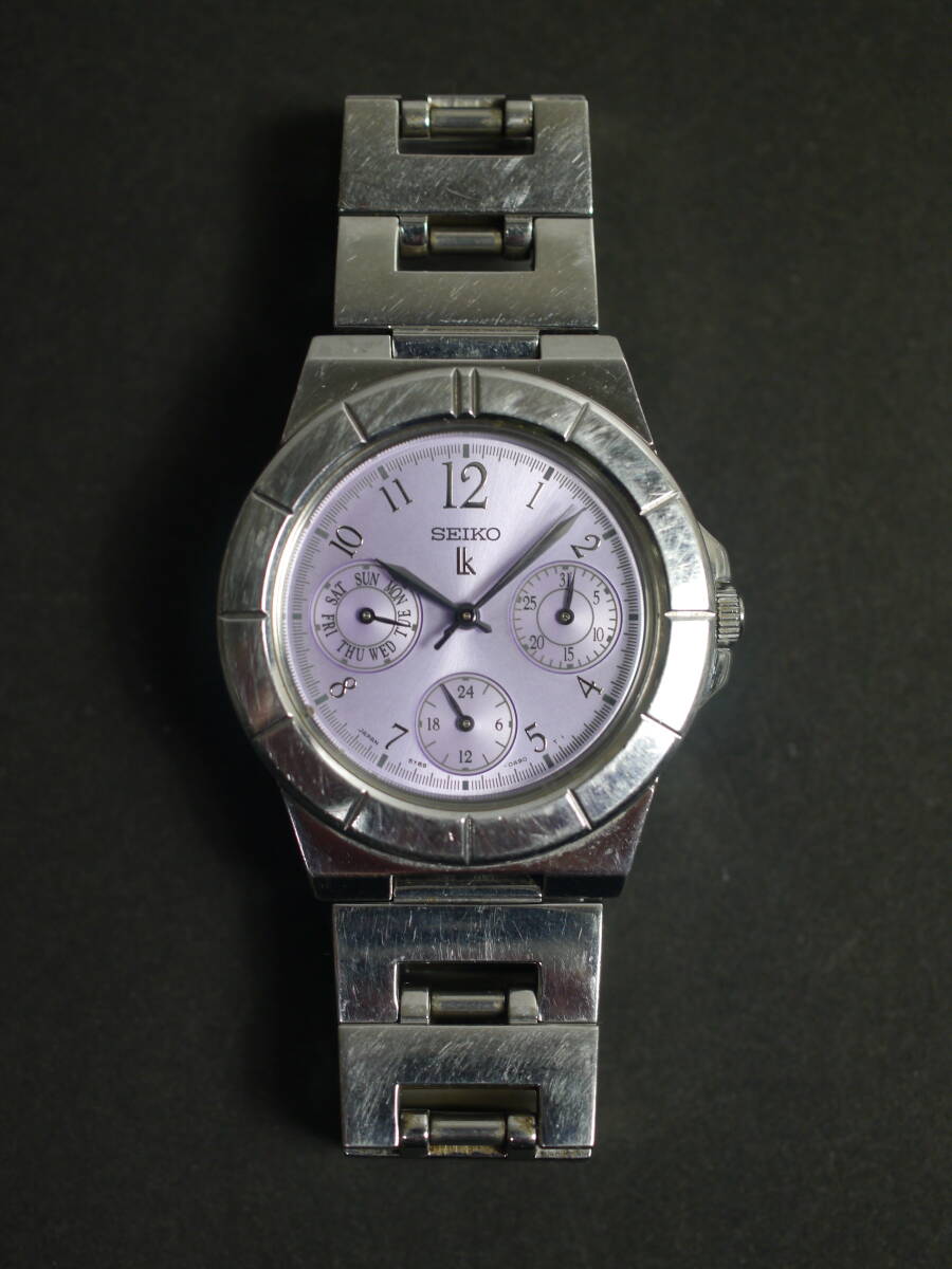 セイコー SEIKO ルキア LK クォーツ 3針 純正ベルト 5Y89-0B30 女性用 レディース 腕時計 日本製 x182 稼働品_画像5
