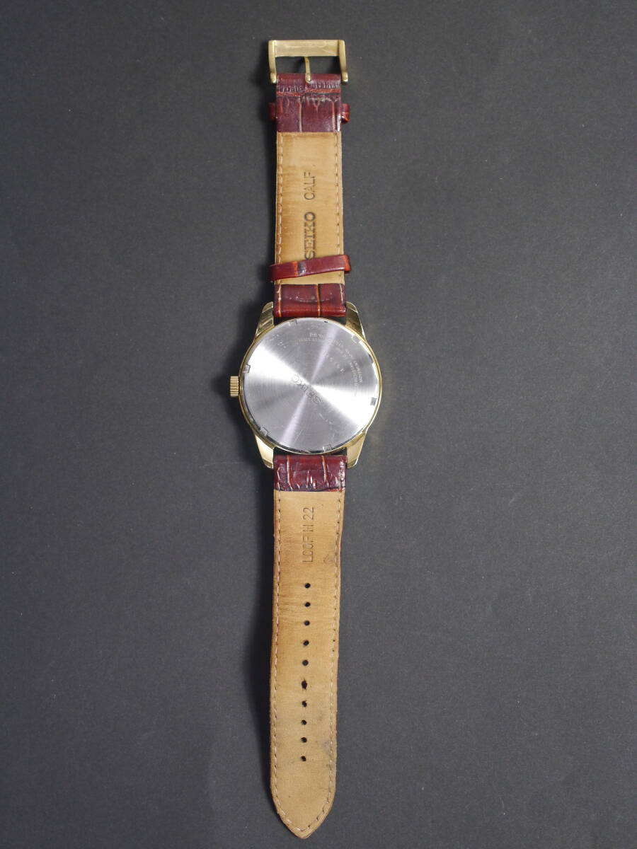 セイコー SEIKO SOLAR 100M 3針 デイデイト 純正ベルト V158-0AS0 男性用 メンズ 腕時計 x184 稼働品_画像6