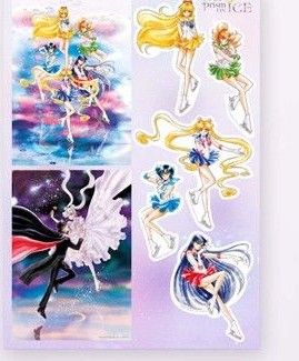 セーラームーン プリズムオンアイス 描き下ろし原画ステッカー セーラームーン プリズムオンアイス 描き下ろし原画ステッカー