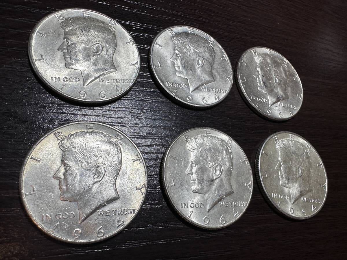 本物6枚セット 美品 アメリカ ケネディ ハーフダラー銀貨 全て 本物6枚セット 美品 アメリカ ケネディ ハーフダラー銀貨 全て