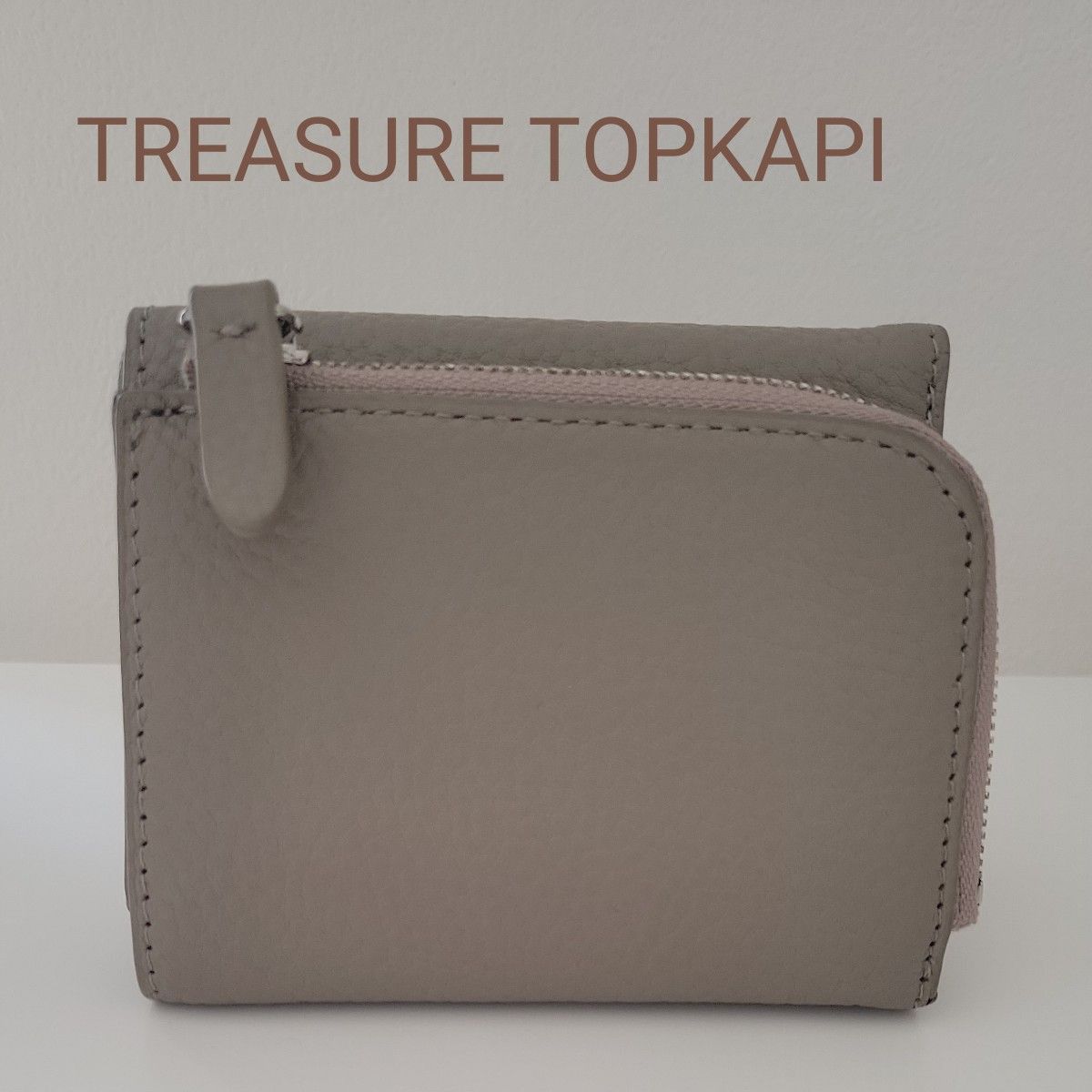 TOPKAPI TREASURE　ソフトシュリンク三つ折り財布 ミニ財布 小銭入れ コインケース コンパクト 　レザー