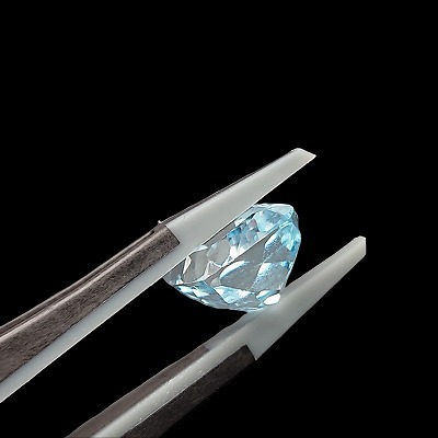 natural aquamarine [ beryl ] loose approximately 4.828ct cushion GRJso-tingakwa gem jewelry product work CS-057