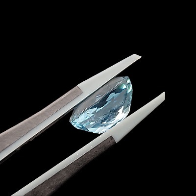  natural aquamarine [ beryl ] loose approximately 4.828ct cushion GRJso-tingakwa gem jewelry product work CS-057