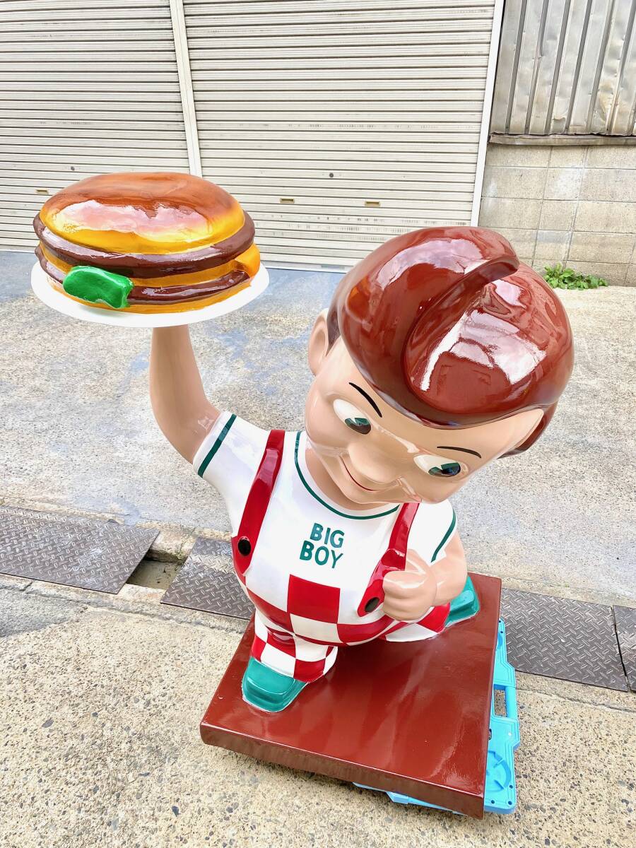 送料無料（一部地域を除く）入手困難　激レア　BIGBOY　ビッグボーイ　高さ137cm　ボビー店舗用ディスプレイ・フィギュア　リペイント済み_画像6