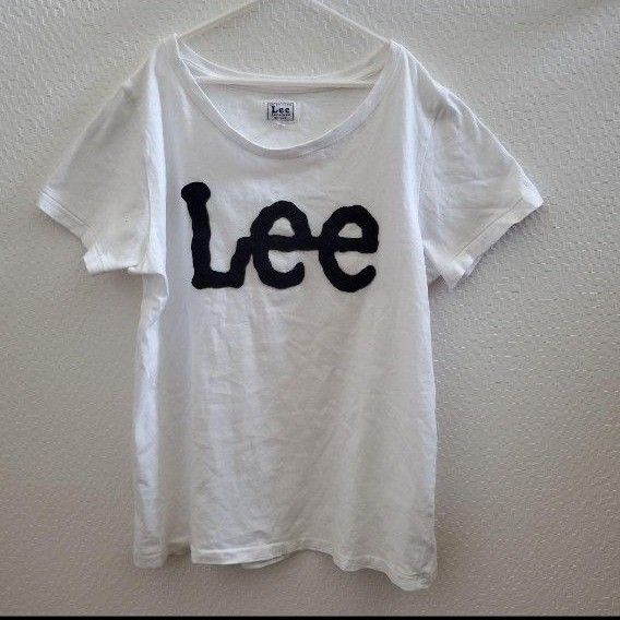 Lee Tシャツ　ロゴT 白　lee リー 半袖 Tシャツ シンプルデザイン ビックロゴ 