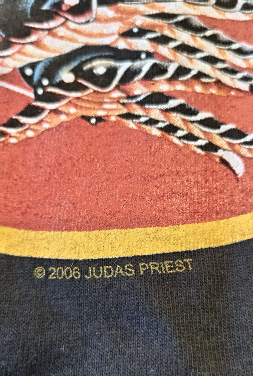 古着 Judas Priest SCREAMING FOR VENGEANCE 2006 Tシャツ XLサイズ ジューダス・プリースト ブラック ロック_画像3