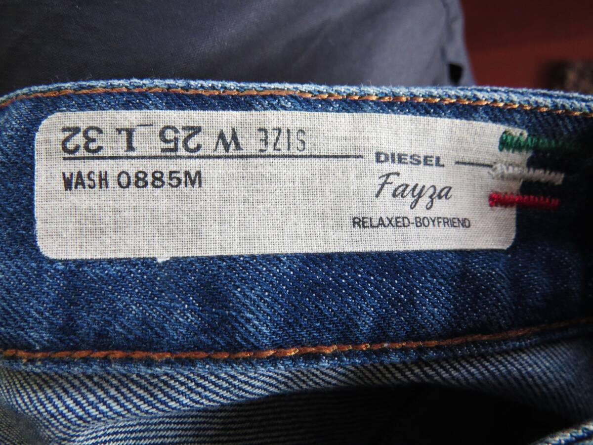 DIESEL FAYZA дизель повреждение обработка джинсы * Denim брюки размер :W25*L32