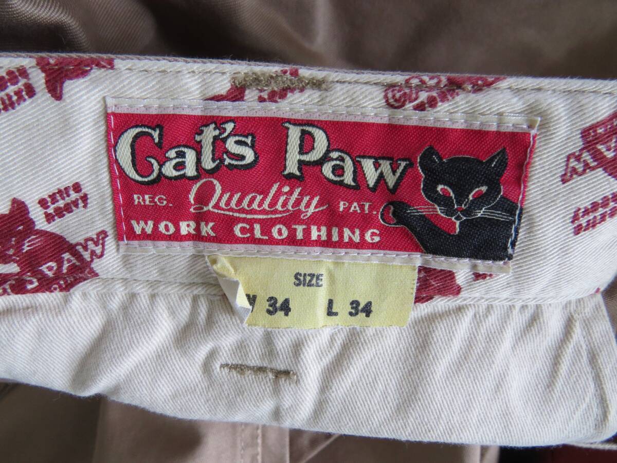 Cat's Paw キャッツポウ チノパン コットン１００％ パンツ W3４・L３４の画像2