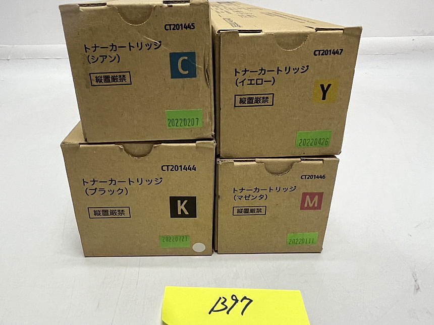 B-97【新品】富士ゼロックス FUJI XEROX トナーカートリッジ CT201444/CT201445/CT201446/CT201447 K/C/M/Y 4色4本セット 純正
