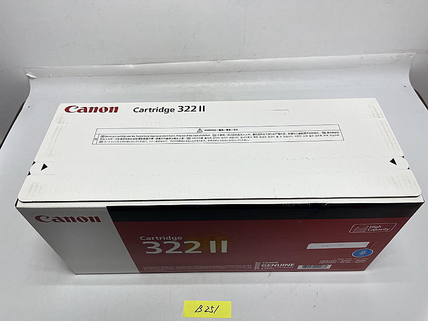 B-251【新品】 キャノン　CANON　GENUINE　レーザーカートリッジ　322Ⅱ　C　シアン　純正　2020年製造_画像2