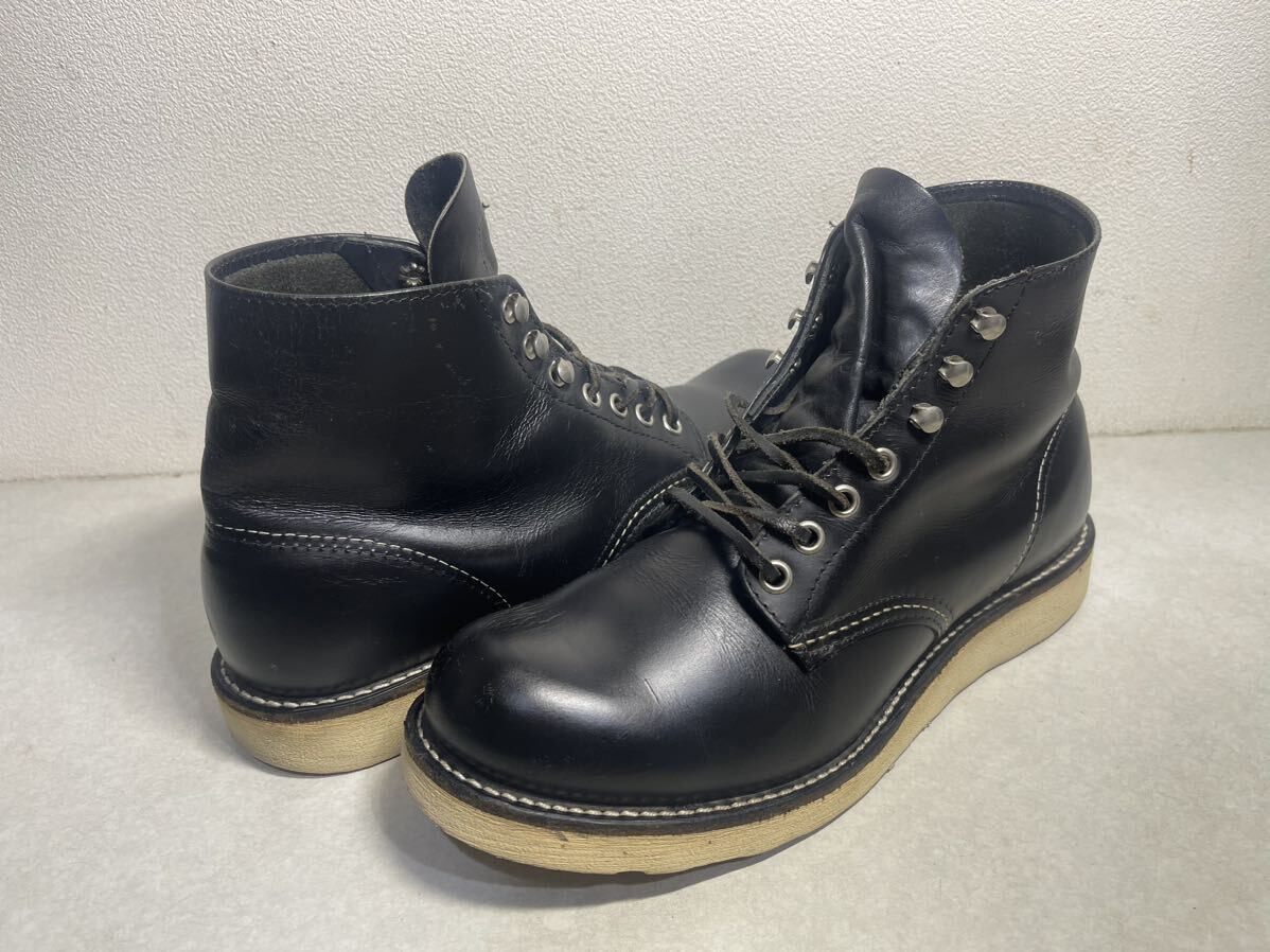 REDWING レッドウィング 8165 羽根タグ アイリッシュセッター プレーントゥ BK US7 1/2 USED USA製_画像1