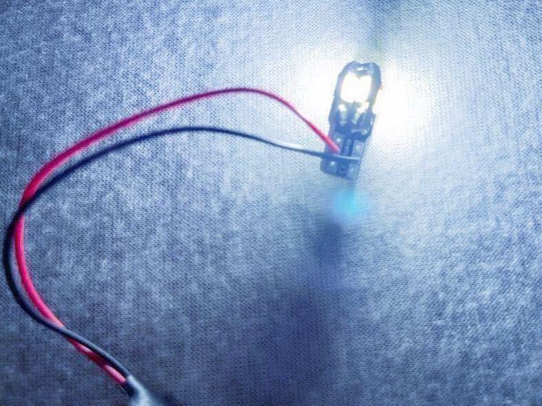 ホワイト T10 T16 LED バルブ 10個セット 拡散ウェッジ ナンバー灯 ルームランプ バックランプ 6000K点灯確認 キャンセラー内蔵_画像2