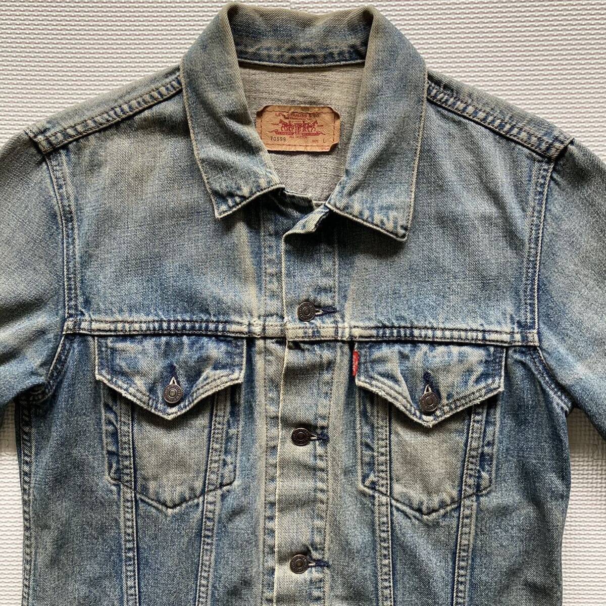 Levi's 70599 リーバイス デニムジャケット ジージャン Lの画像3