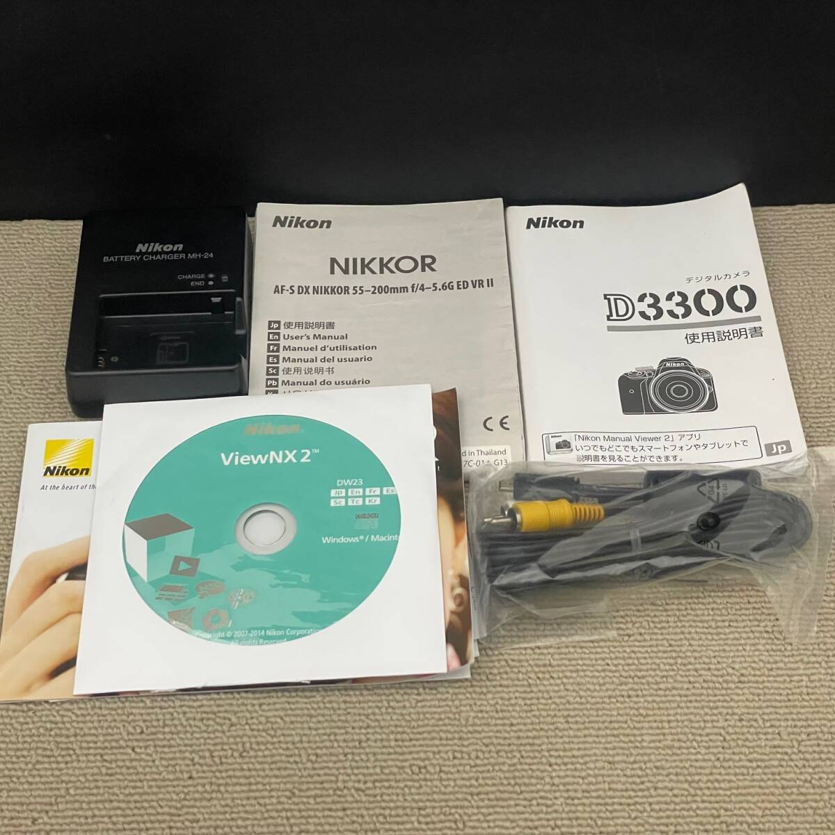 中古品 Nikon ニコン D3300 ダブルズームキット2 デジタルカメラ 18-55㎜ 55-200㎜ 2016年購入 1円 から 売り切り_画像10