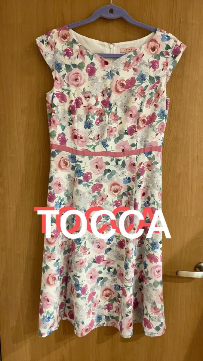 TOCCA トッカ 山口奈津さん限定コラボ ワンピース ノースリーブ 花柄 ピンク サイズ6