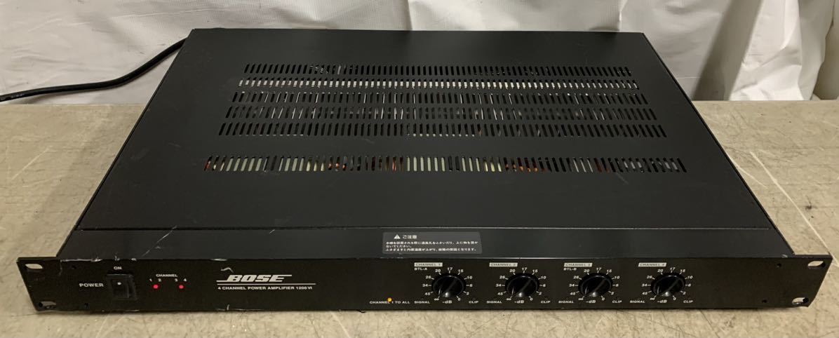 BOSE ボーズ ４チャンネルパワーアンプ 1200VI 通電確認 ジャンク品