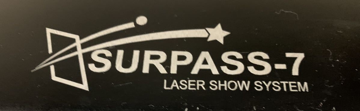 SURPASS-7 CLASS 4 中型 カラー レーザー 舞台 クラブ ライブハウス 照明 DMX512 COLOR LAZER BEAM ジャンク品_画像9