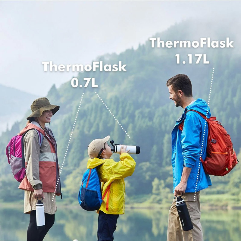 新品 タケヤ ThermoFlask TAKEYA サーモフラスク 1.17L 水筒 ステンレスボトル サーモボトル 保冷 魔法瓶 すいとう アウトドア まほうびん_画像3