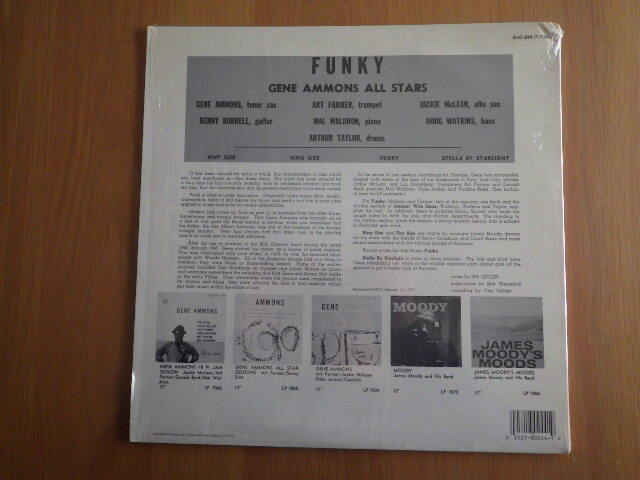 E2433 ] GENE AMMONS - Funky OJC-244_画像4