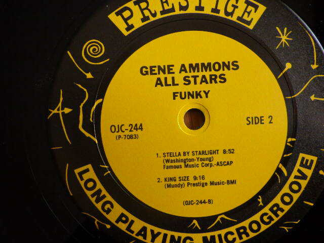 E2433 ] GENE AMMONS - Funky OJC-244_画像9