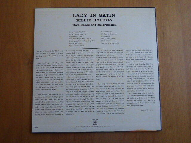 LADY IN SATIN/BILLIE HOLIDAY   20AP1806の画像2