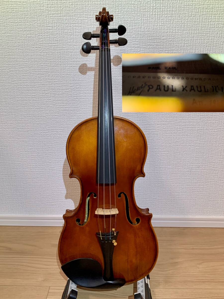 フランス　古い4/4バイオリン　トラ杢