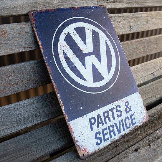 [ tin plate signboard ] Volkswagen garage retro manner interior store Cafe wall decoration 20cm×30.( free shipping!)