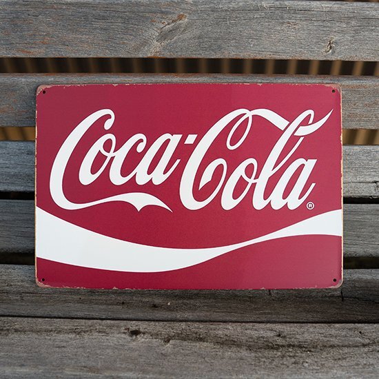 【ブリキ看板】コカコーラ coca cola インテリア ガレージ レトロ風 インテリア 店舗 カフェ 壁飾り 30cm×20㎝（送料無料！）_画像2