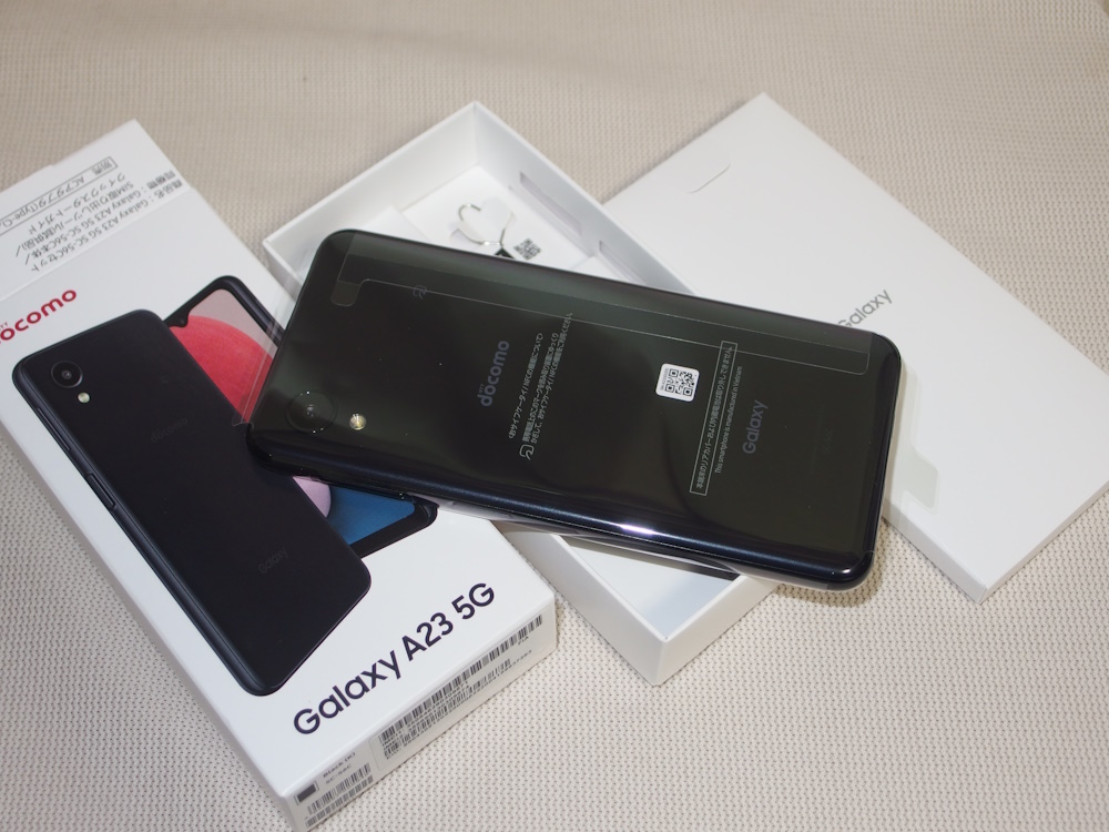 は自分にプチご褒美を SC-56C 5G A23 【未使用品】Galaxy Black 5018