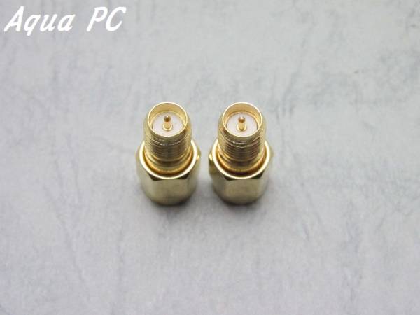 AquaPC★送料無料 SMA RP-SMA Female RF Coaxial Adapter 変換★166