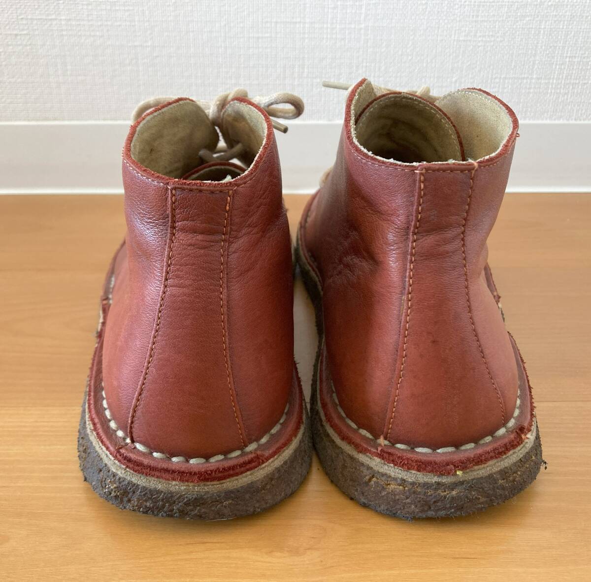 カンペール CAMPER チャッカブーツ 44 約28-28.5cm 赤茶系の画像4