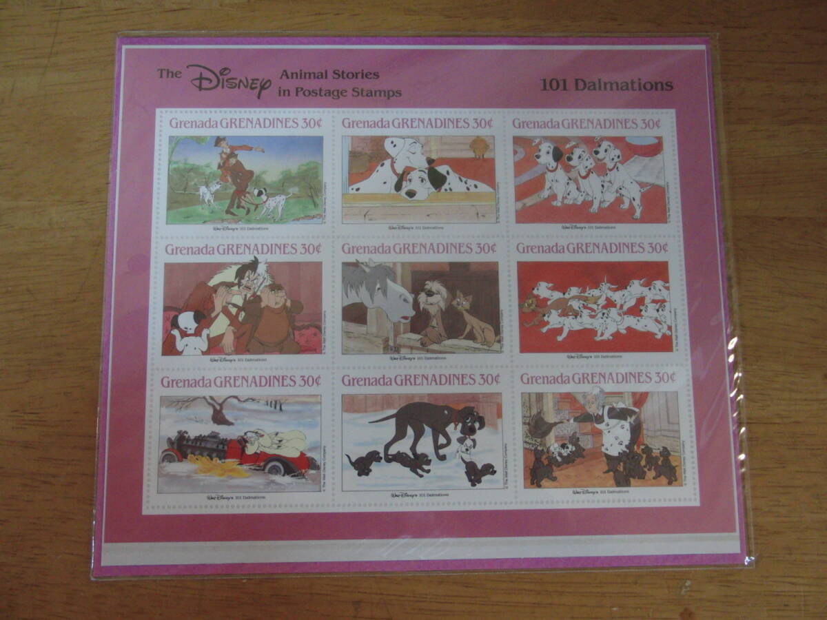 68834 Disney Disney stamp summarize Mickey ... forest. beautiful woman Pinocchio 101 Dalmatians Snow White unopened 