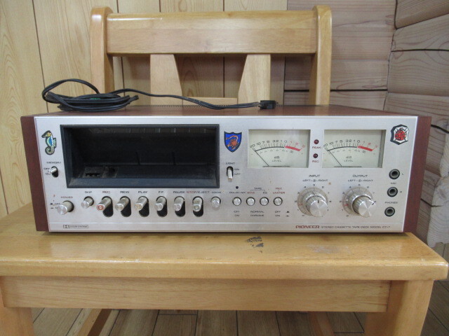 68962 PIONEER パイオニア CT-7 オーディオ カセットテープデッキ 音楽 音響機材 中古品_画像2