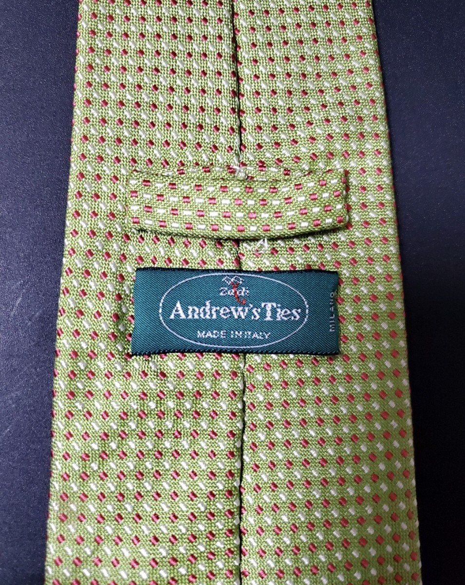 アンドリューズタイズ Andrew's Ties シルク イタリア製 総柄_画像5