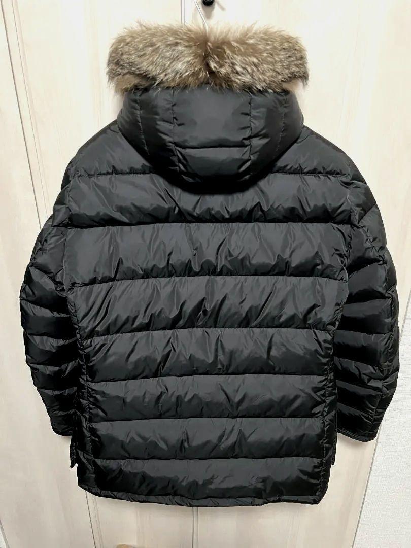 未使用・本物保証☆ MONCLER CLUNY クルーニー コヨーテファー ダウンジャケット TG2 ブラック色 黒色 Lサイズ_画像2