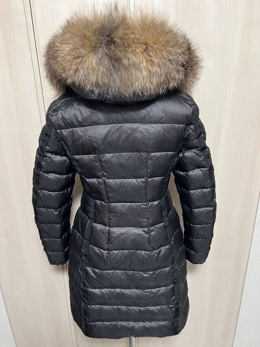 未使用・本物保証☆MONCLER HERMIFUR エルミファー フォックスファー ダウンジャケット TG0 ブラック色 Sサイズ_画像2