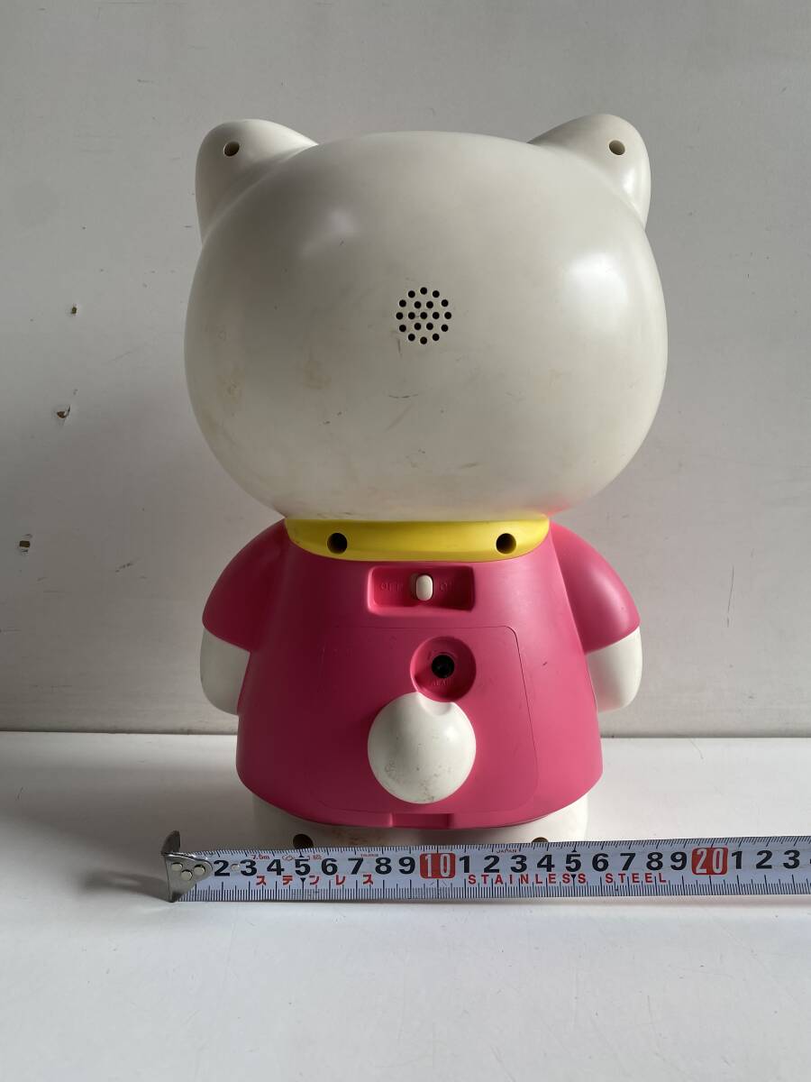 ④t140◆ハローキティ◆置時計 N3188F 目覚まし時計 インテリア サンリオ/Sanrio 1997年 昭和 レトロ 動作品の画像6