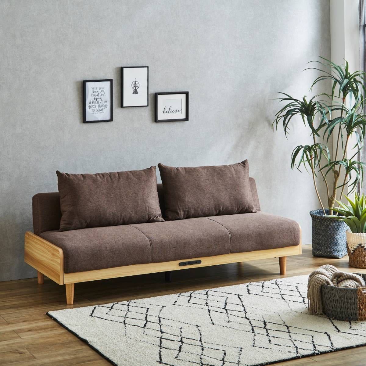  free shipping ( Tohoku / Hokkaido / Okinawa excepting remote island )* Northern Europe manner sofa bed / outlet *USB port attaching / fabric sofa * new goods 